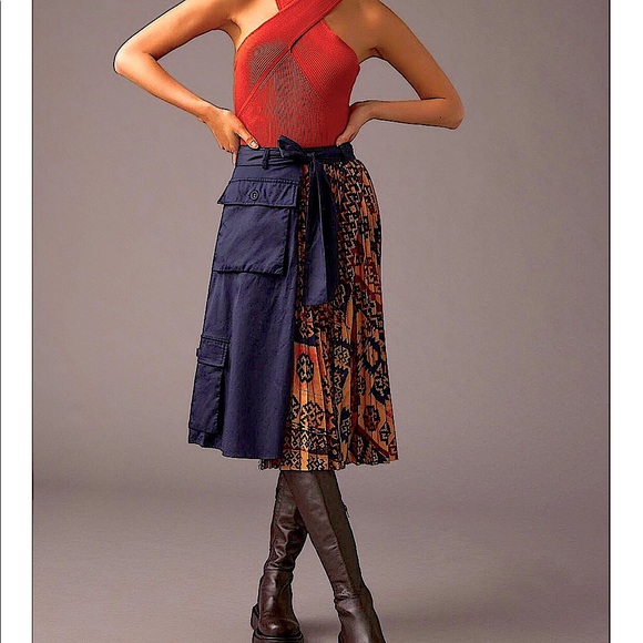 Anthropologie Dresses & Skirts - ANTHROPOLOGIE Eva Franco Pleated Cargo Skirt